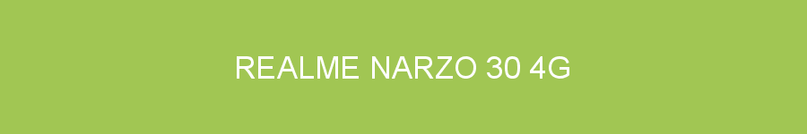 Realme Narzo 30 4G